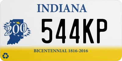 IN license plate 544KP