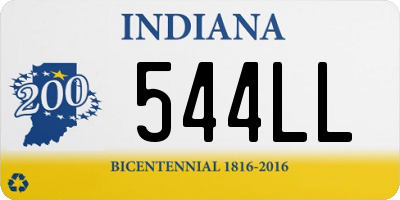 IN license plate 544LL