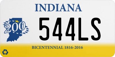 IN license plate 544LS