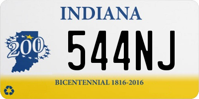 IN license plate 544NJ