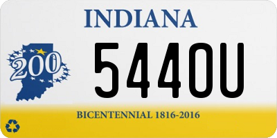 IN license plate 544OU