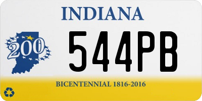 IN license plate 544PB