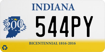 IN license plate 544PY