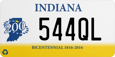 IN license plate 544QL