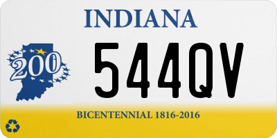 IN license plate 544QV