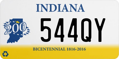 IN license plate 544QY