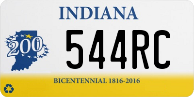 IN license plate 544RC