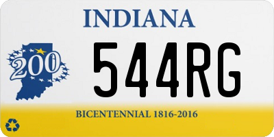 IN license plate 544RG