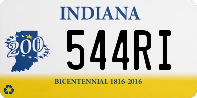 IN license plate 544RI