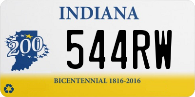 IN license plate 544RW