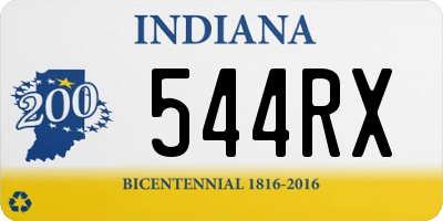 IN license plate 544RX