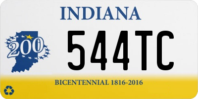 IN license plate 544TC