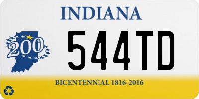 IN license plate 544TD