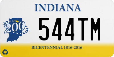 IN license plate 544TM