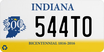 IN license plate 544TO