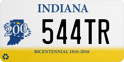 IN license plate 544TR