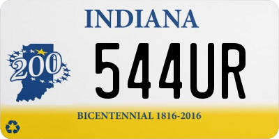 IN license plate 544UR