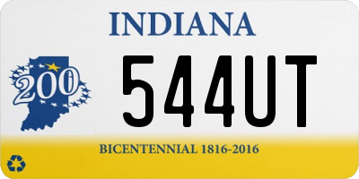 IN license plate 544UT