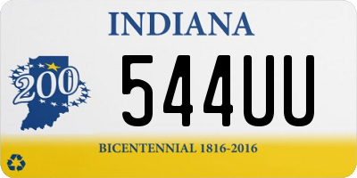 IN license plate 544UU