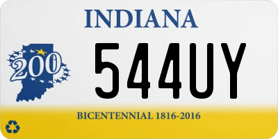 IN license plate 544UY