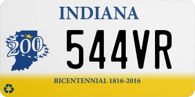 IN license plate 544VR