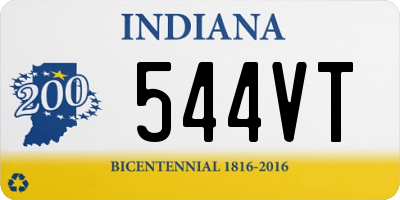 IN license plate 544VT