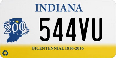 IN license plate 544VU