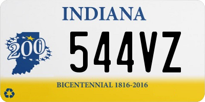 IN license plate 544VZ