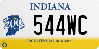 IN license plate 544WC