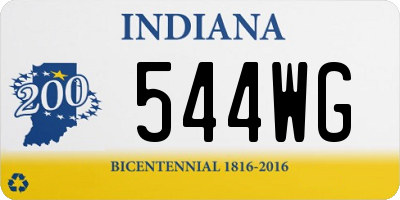 IN license plate 544WG