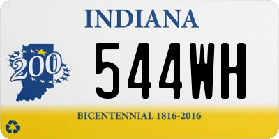 IN license plate 544WH