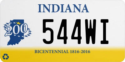 IN license plate 544WI