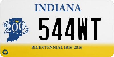 IN license plate 544WT