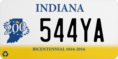 IN license plate 544YA