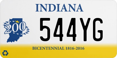 IN license plate 544YG