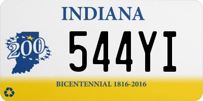 IN license plate 544YI