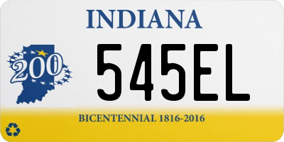 IN license plate 545EL