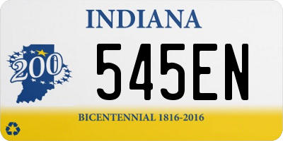 IN license plate 545EN