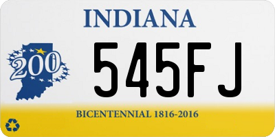 IN license plate 545FJ