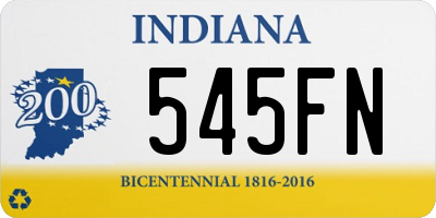 IN license plate 545FN