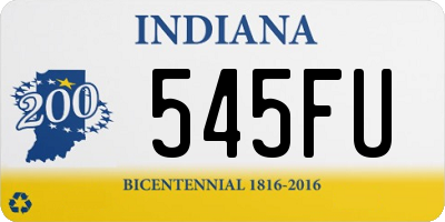 IN license plate 545FU