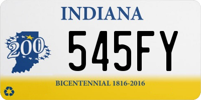 IN license plate 545FY