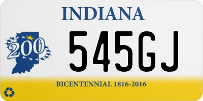 IN license plate 545GJ