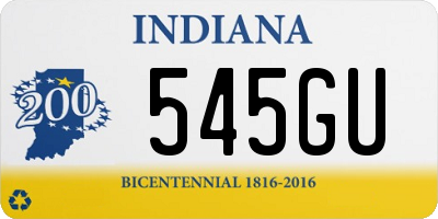 IN license plate 545GU