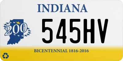 IN license plate 545HV