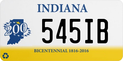 IN license plate 545IB