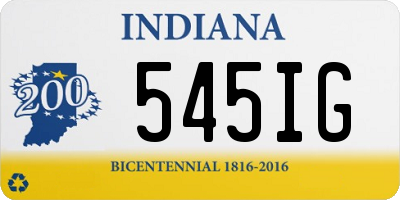 IN license plate 545IG