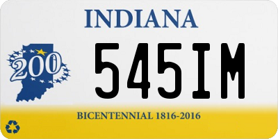 IN license plate 545IM