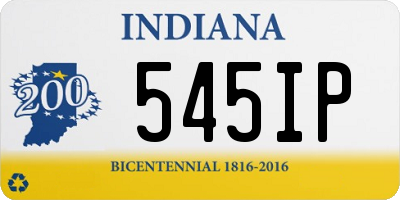 IN license plate 545IP