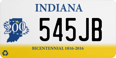 IN license plate 545JB